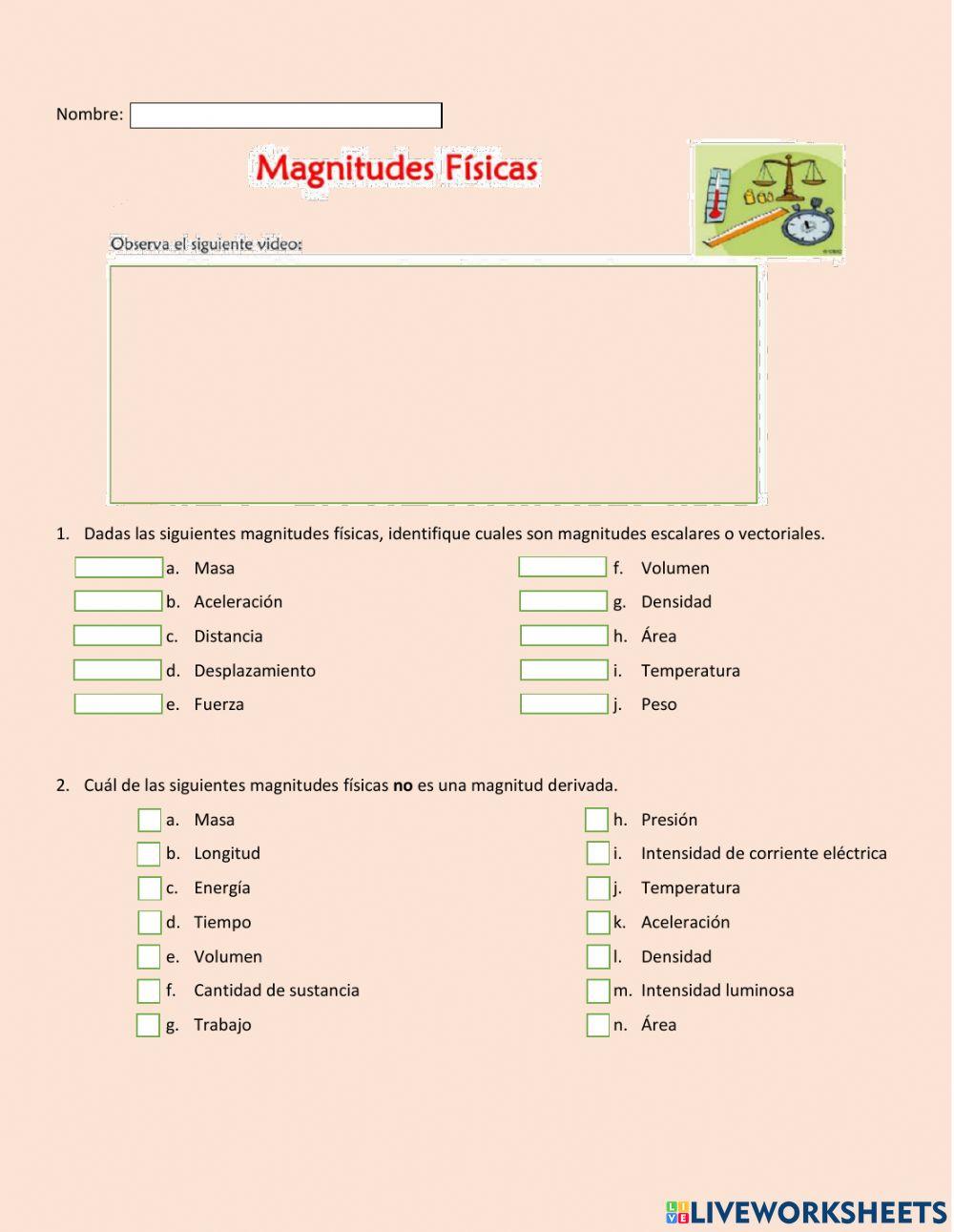 Magnitudes escalares y vectoriales
