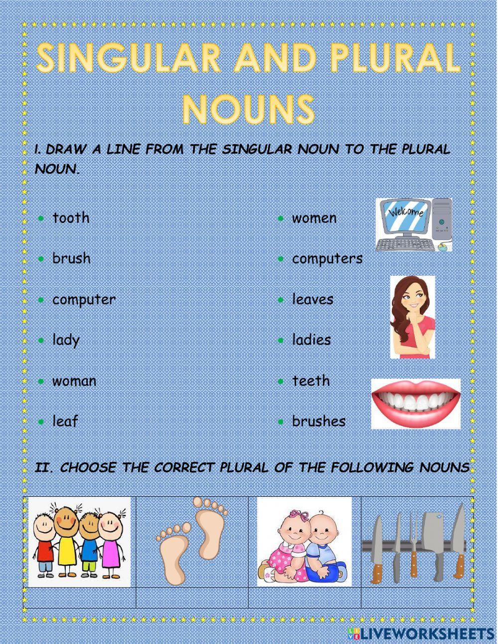Singular & plural nouns
