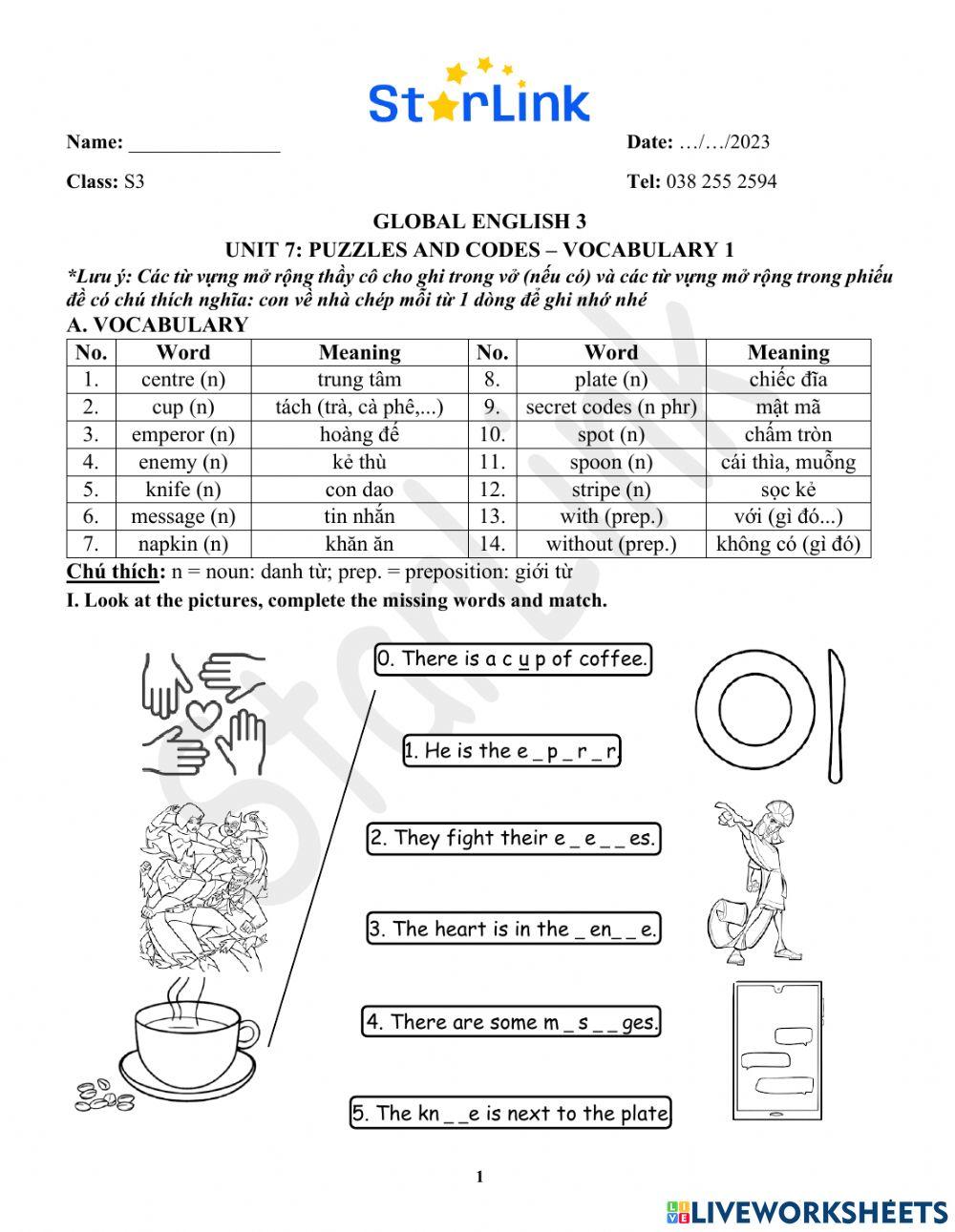 Foreign-W26-S3-U7-VOCAB-1