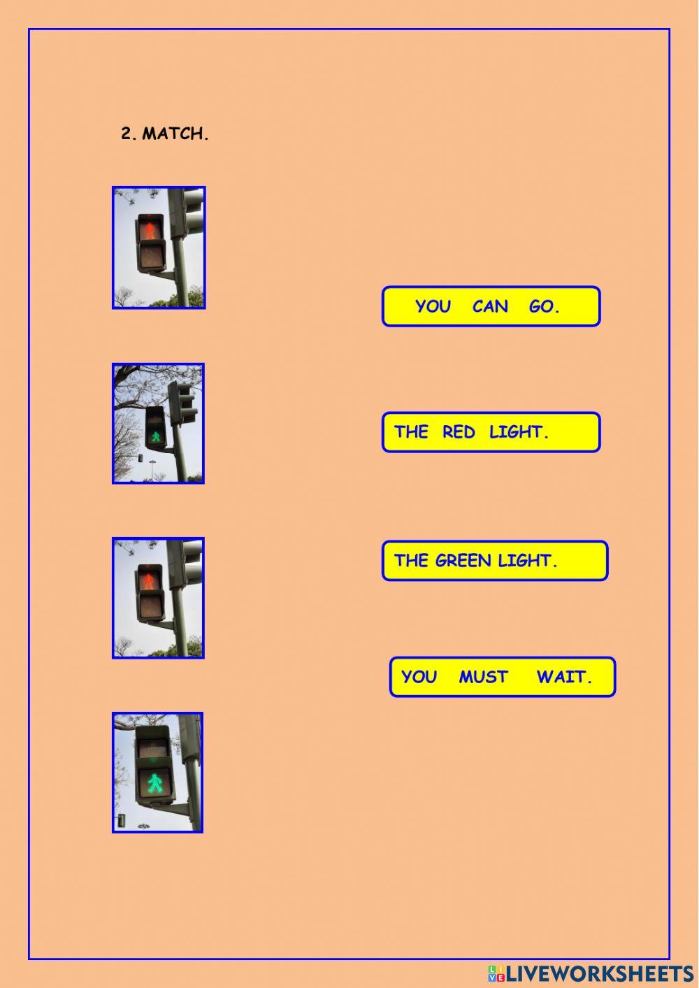 The pedestrian traffic lights