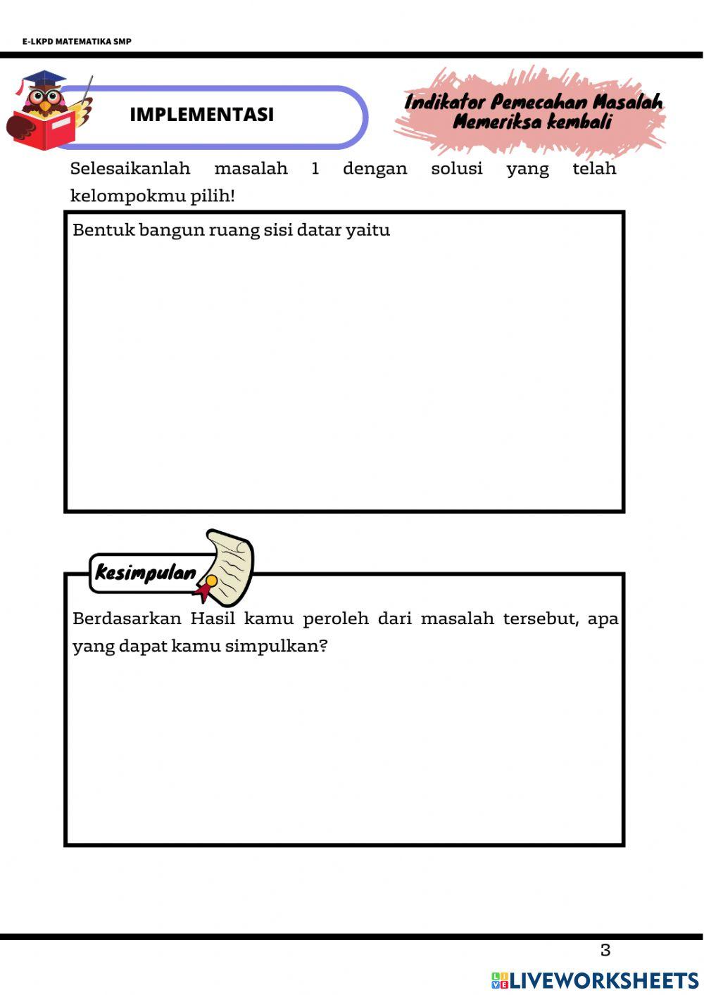 Mengenal bangun ruang sisi datar