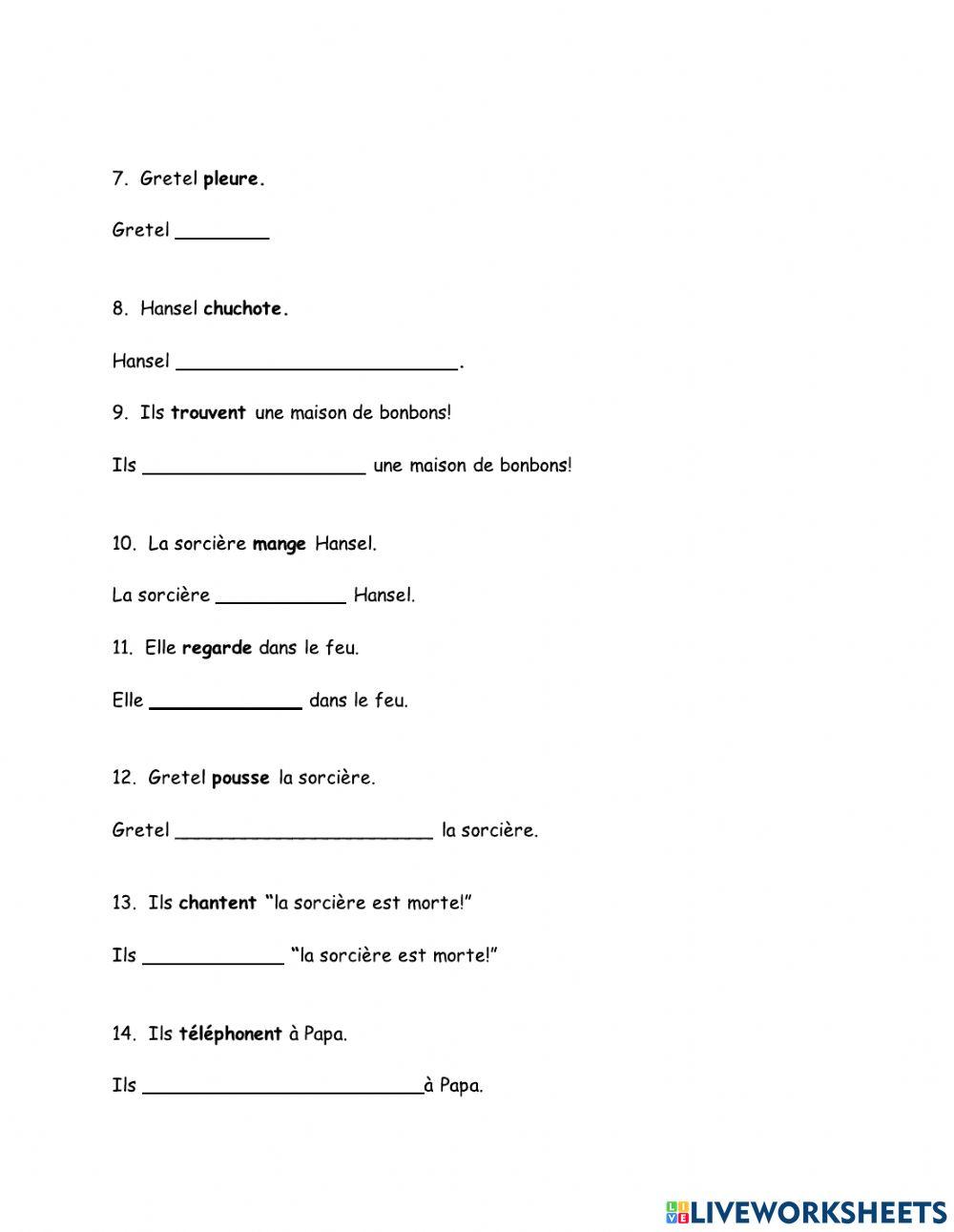 Hansel et Gretel - Le Futur Proche