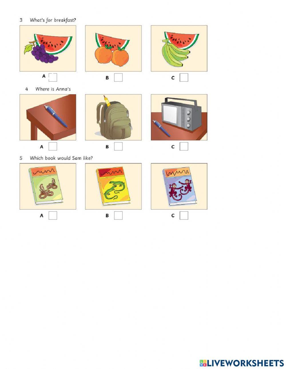 Listening starters Test