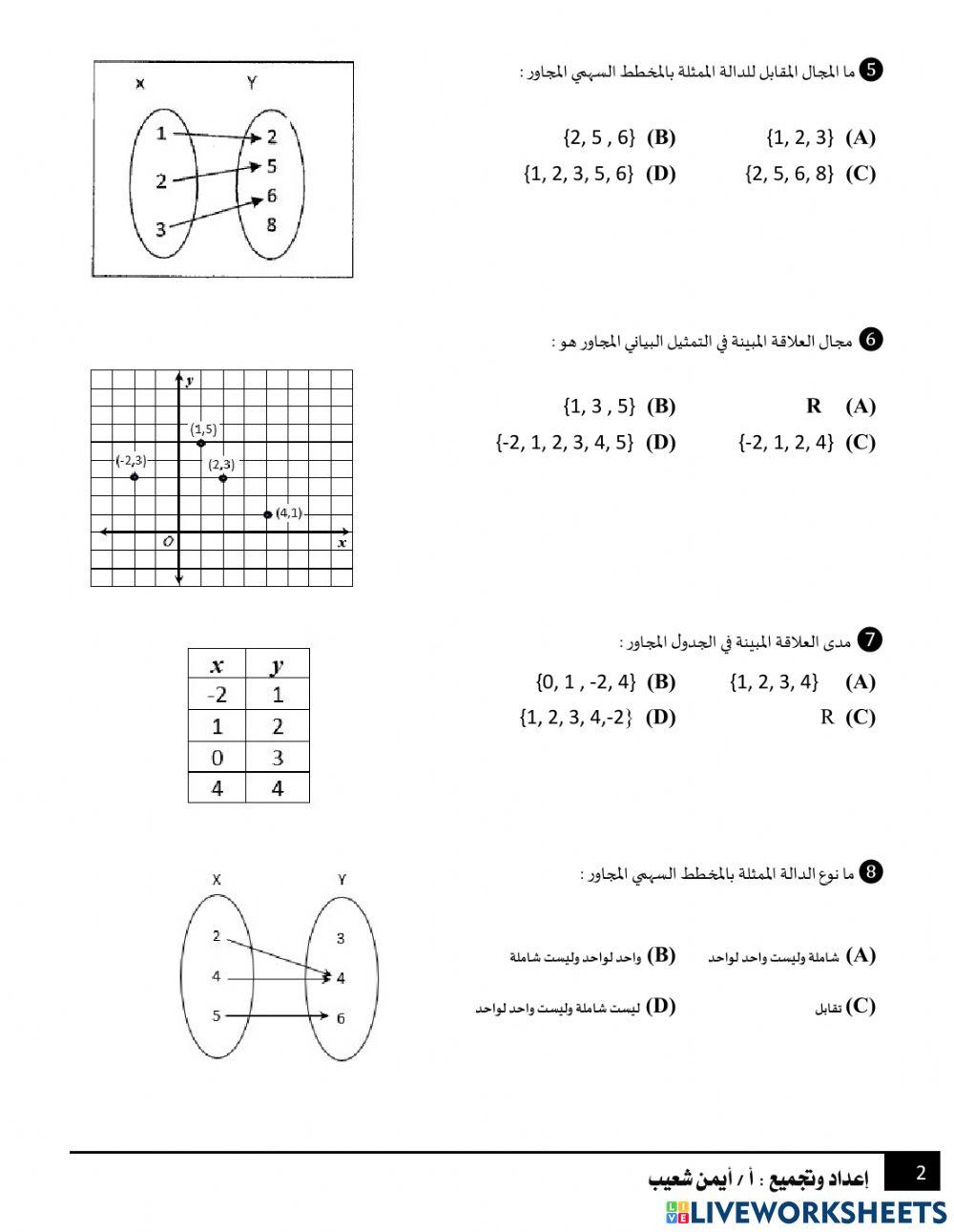 العلاقات والدوال