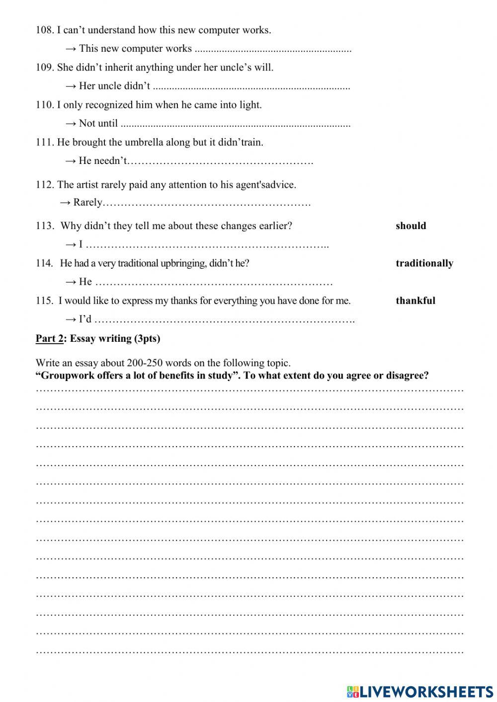 Olympic 10 practice test 3