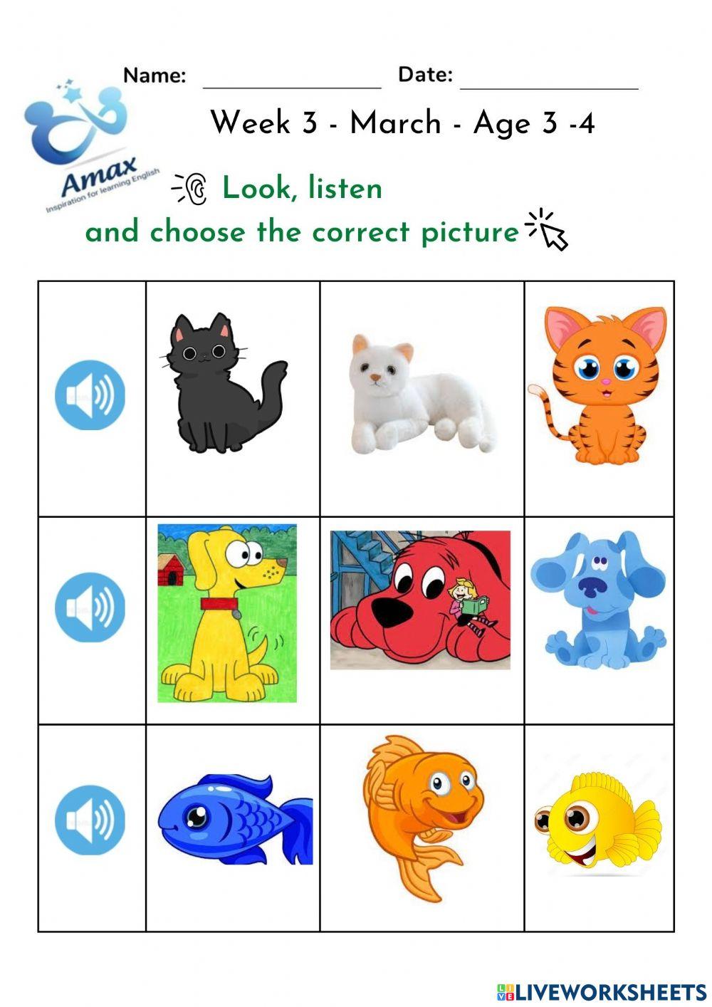 Week 3 - March - Age 3-4