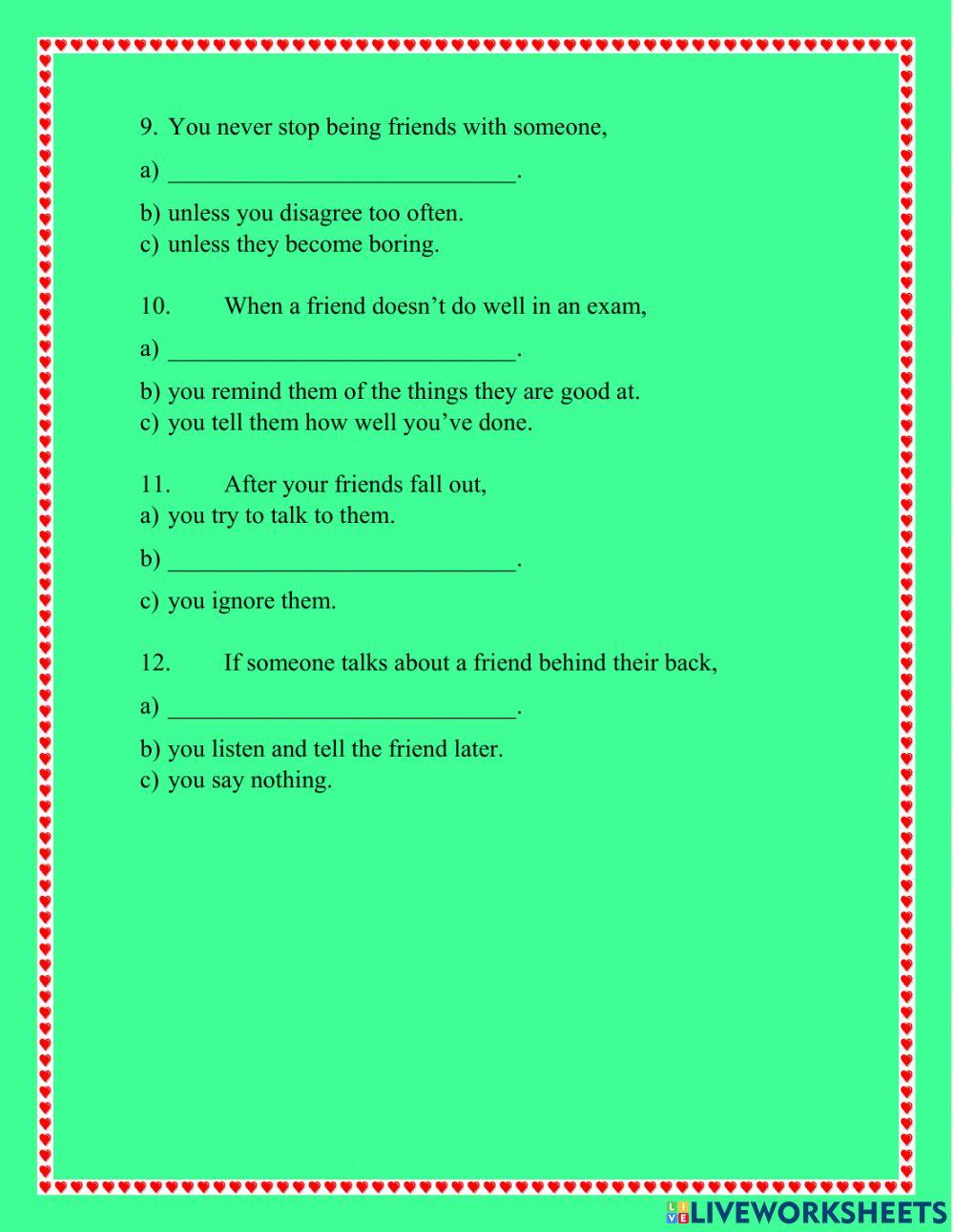 How good a friend are you?