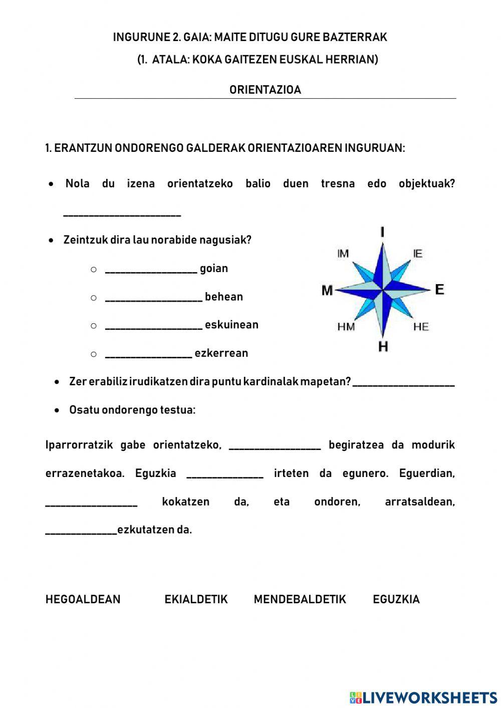 Orientazioa Orientazioa