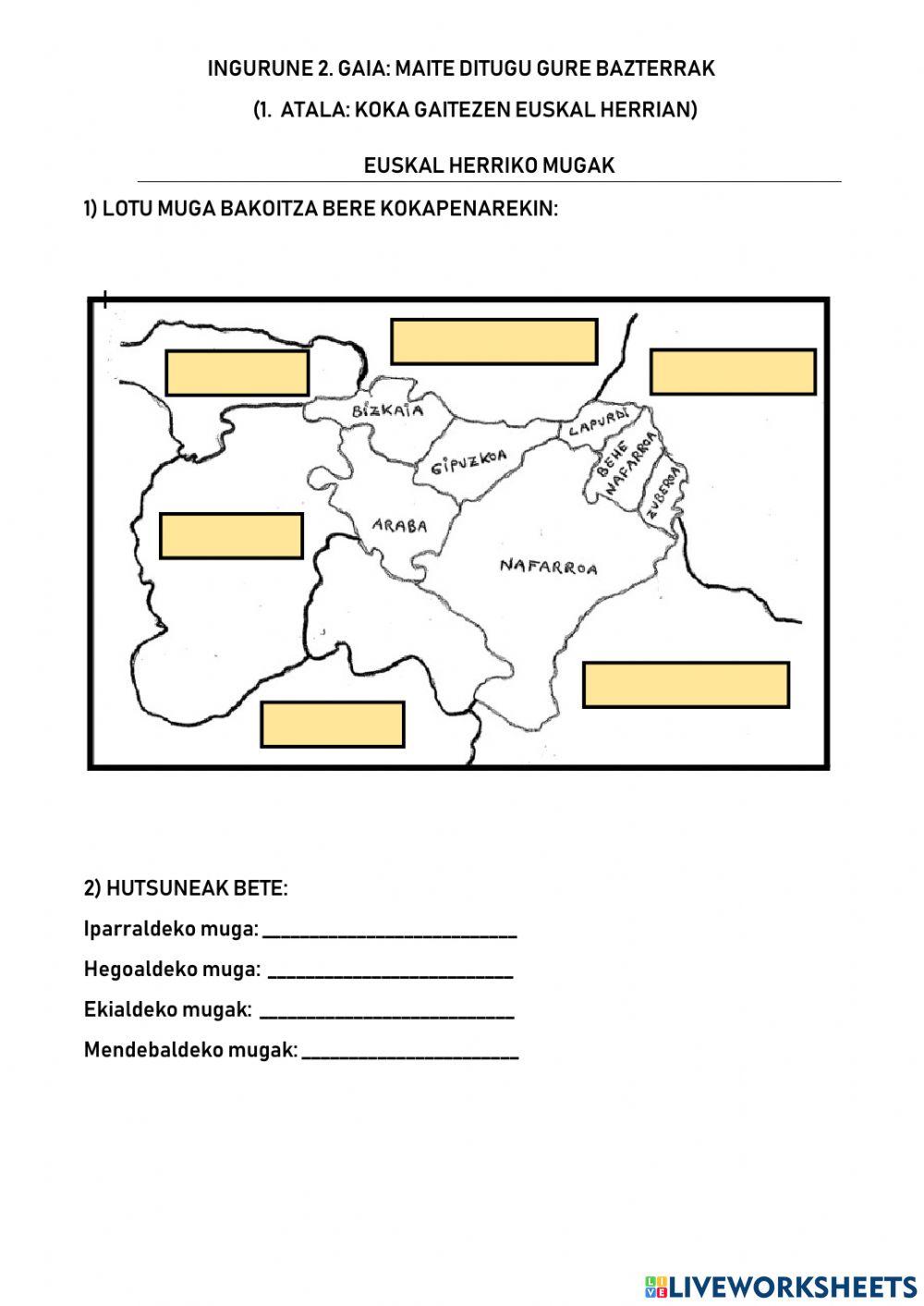 Euskal herriko mugak Euskal herriko mugak