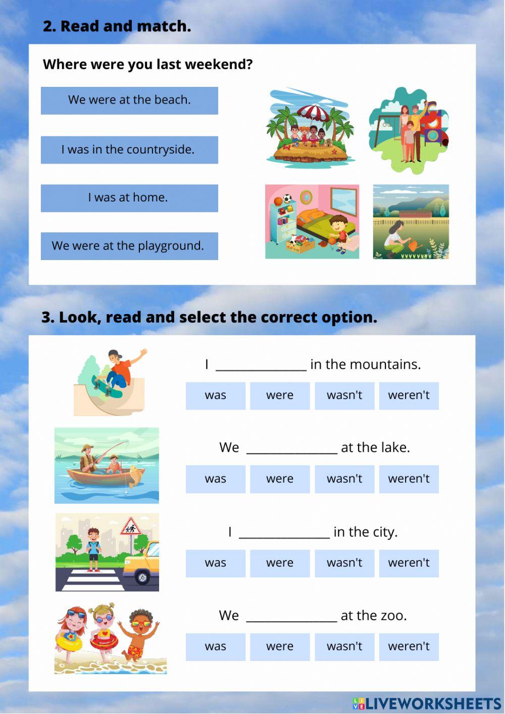 Unit 6: Why are weekends special?