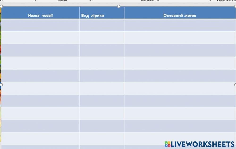 Мотиви лірики В. Симоненка