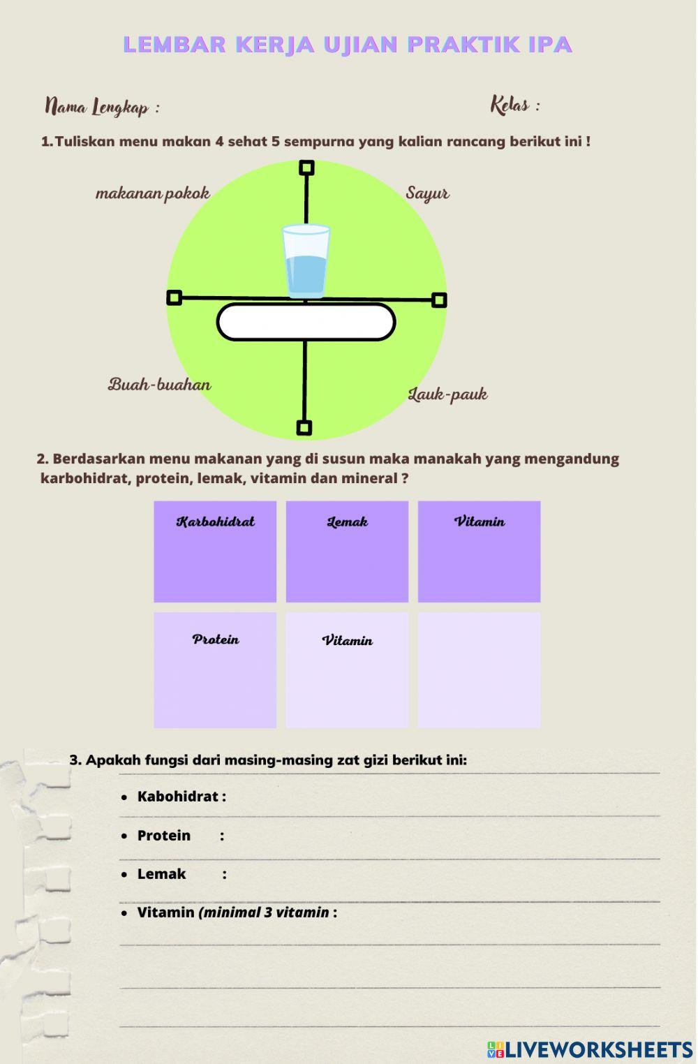 Lembar kerja praktikum