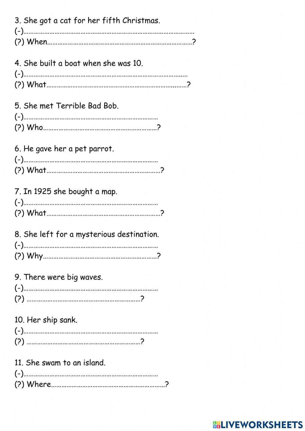 Past simple irregulars