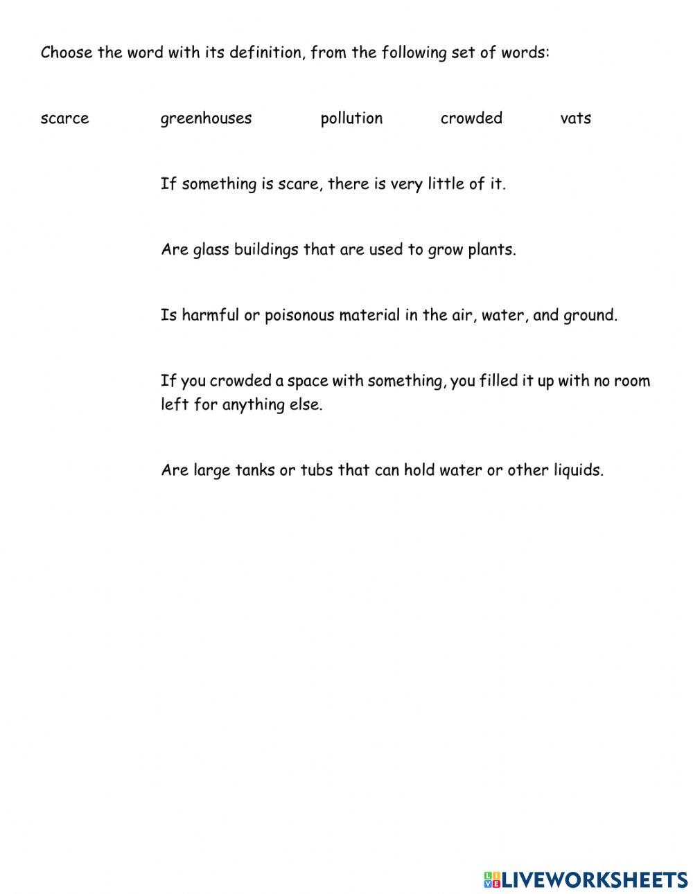 Vocabulario semana dos