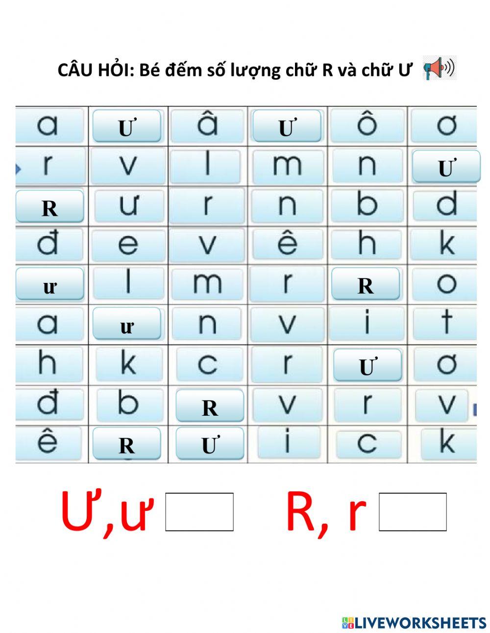 Ôn chữ cái R-S-Ư