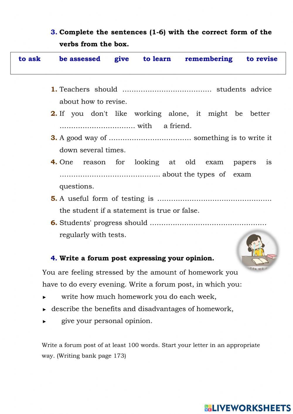 Oxford Exam Trainer B 1 Unit 4 School