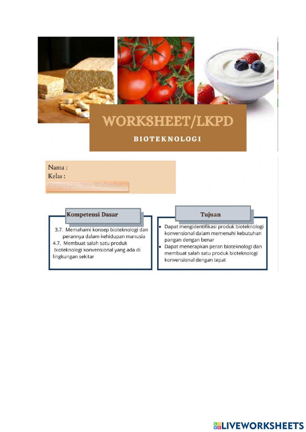 Lkpd bioteknologi