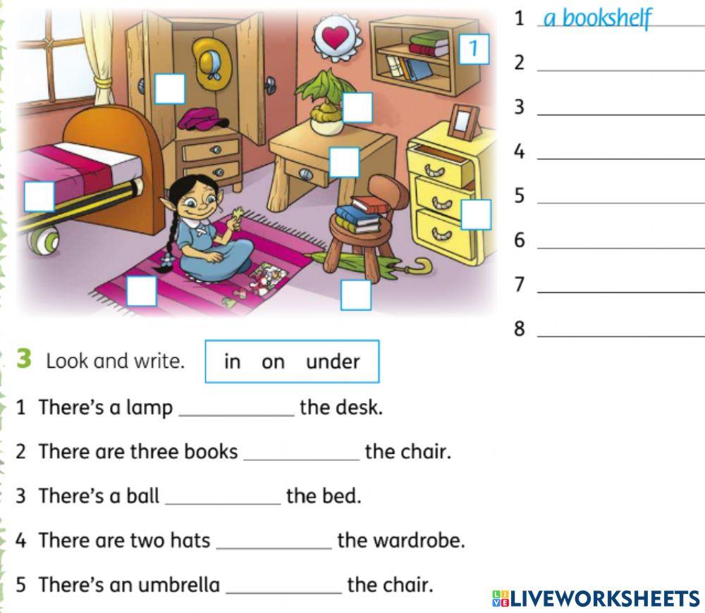 Listen number and write