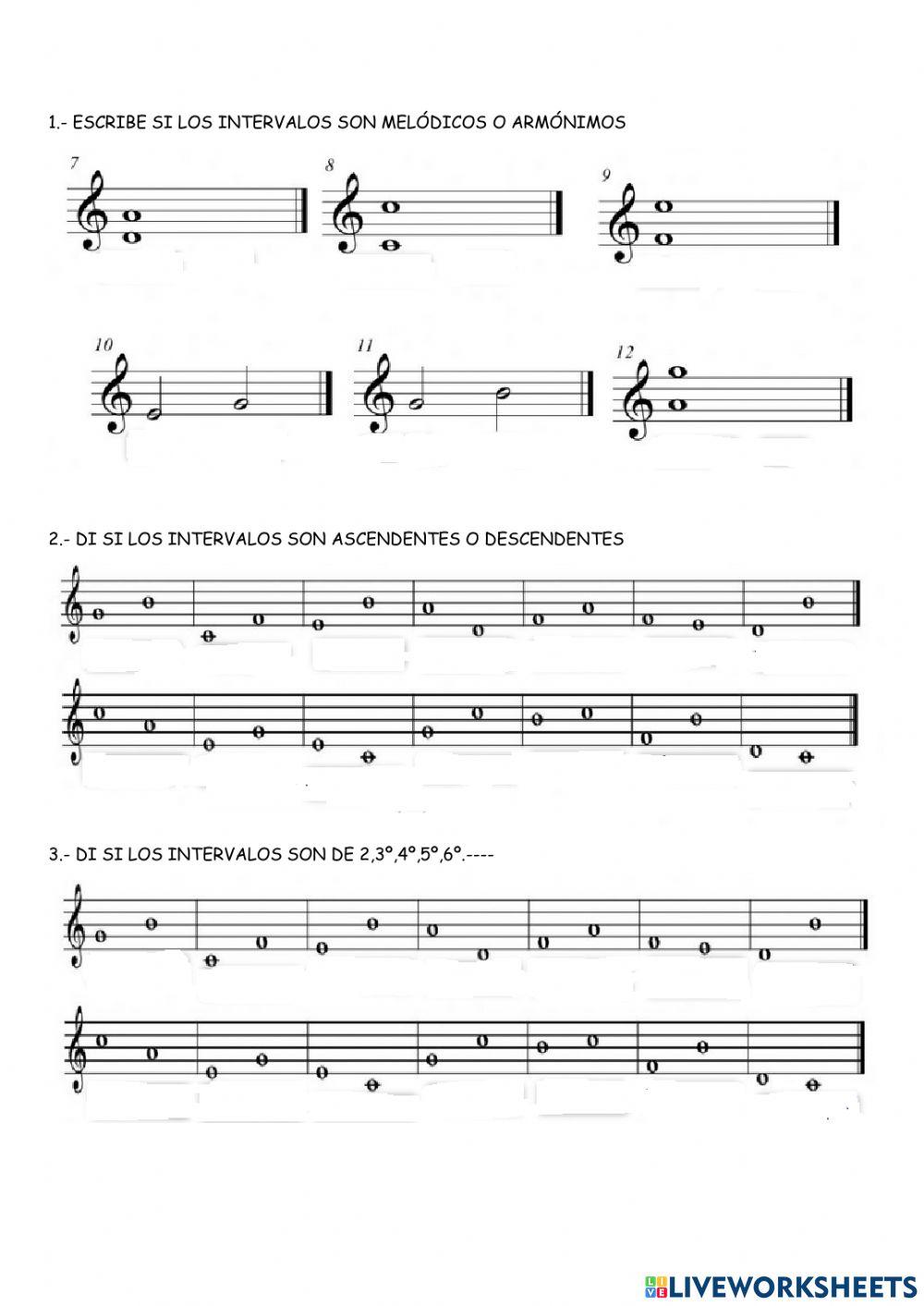 Intervalos Intervalos