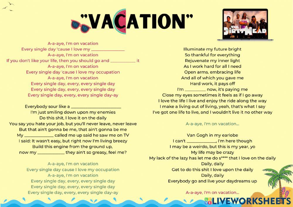 -Vacations- by Dirty Heads