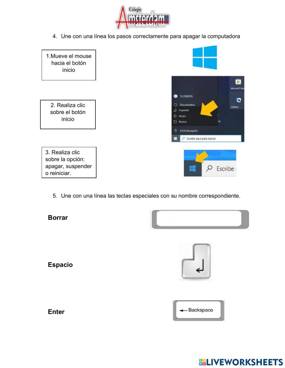Examen primero primaria febrero