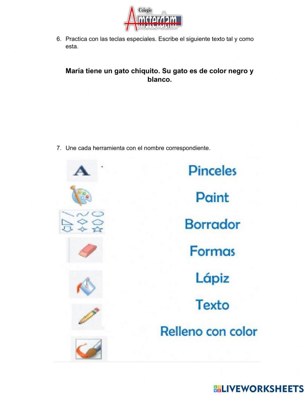 Examen primero primaria febrero
