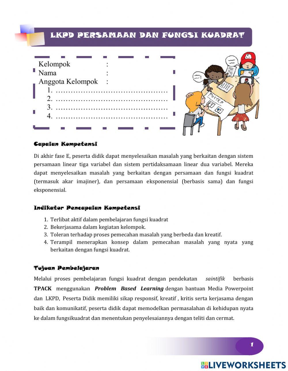 Fungsi persamaan kuadrat