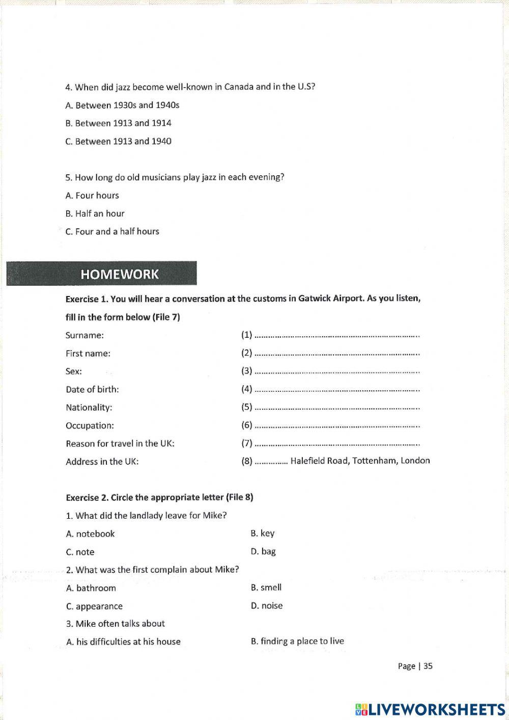 Unit 4 - listening: survival english (1)