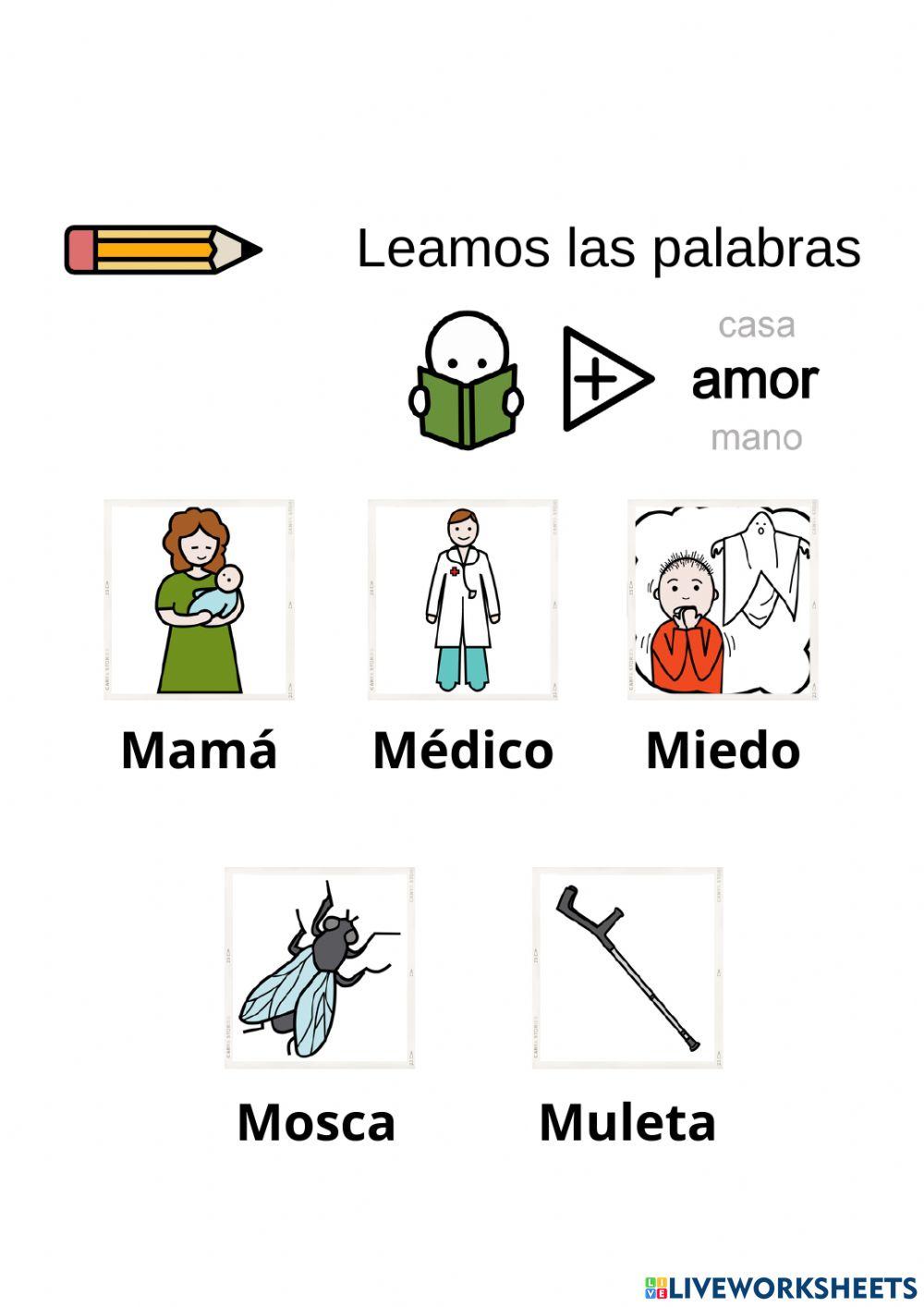 Ordena las siguientes palabras