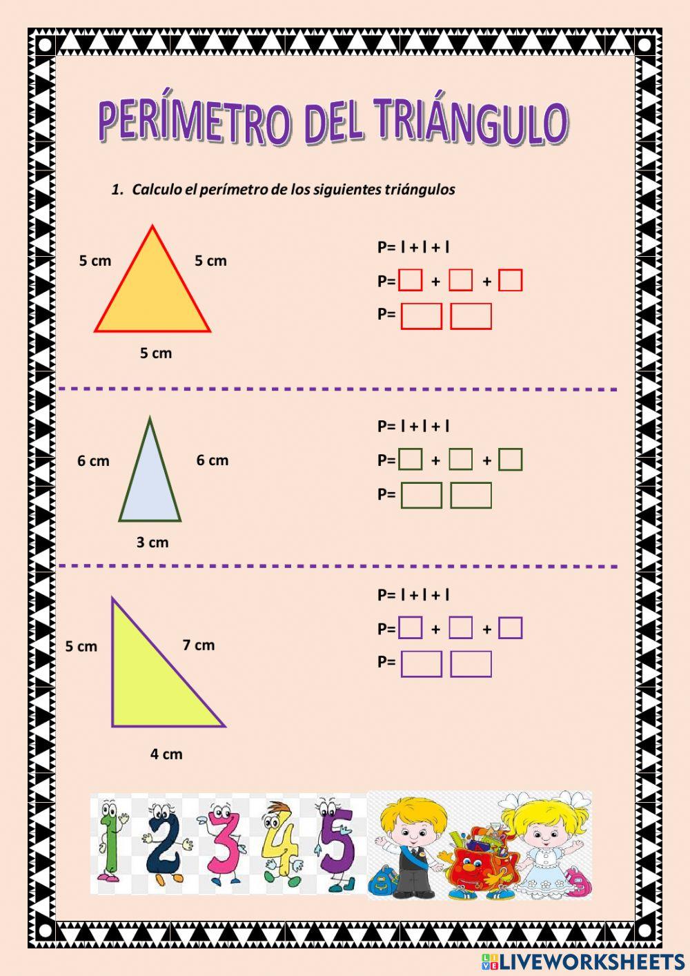 Perímetro del triángulo
