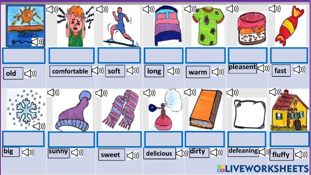 ADJECTIVES Drag and drop