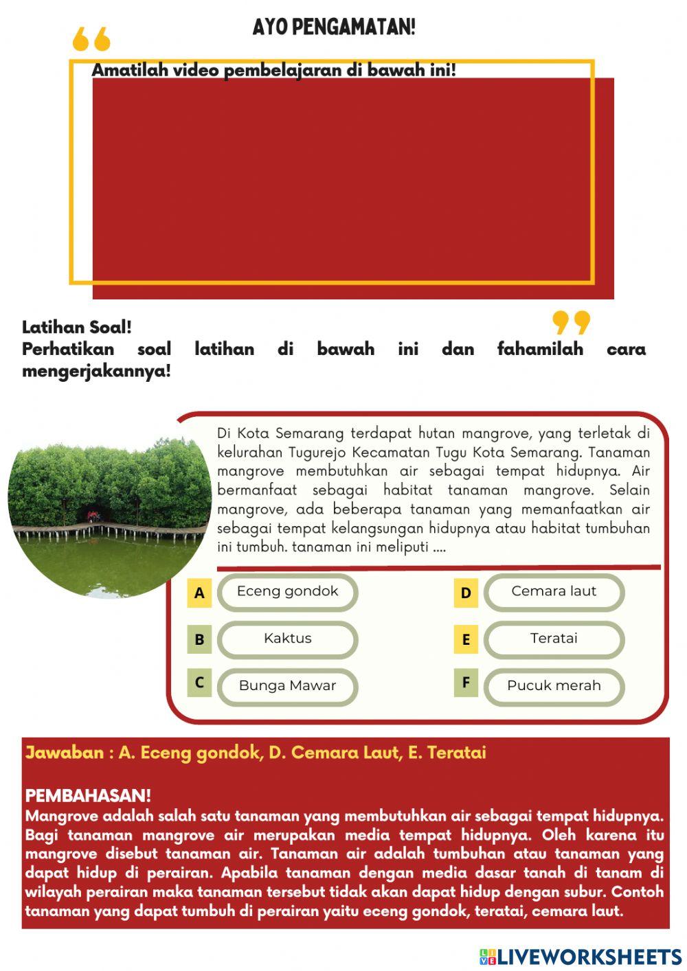 LKPD Elektronik Berbasis Kearifan Lokal Kelas 5 Tema 8 Sub Tema 1 Pembelajaran 1