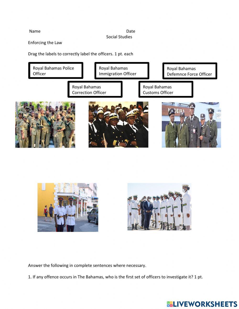 Law Officers in The Bahamas