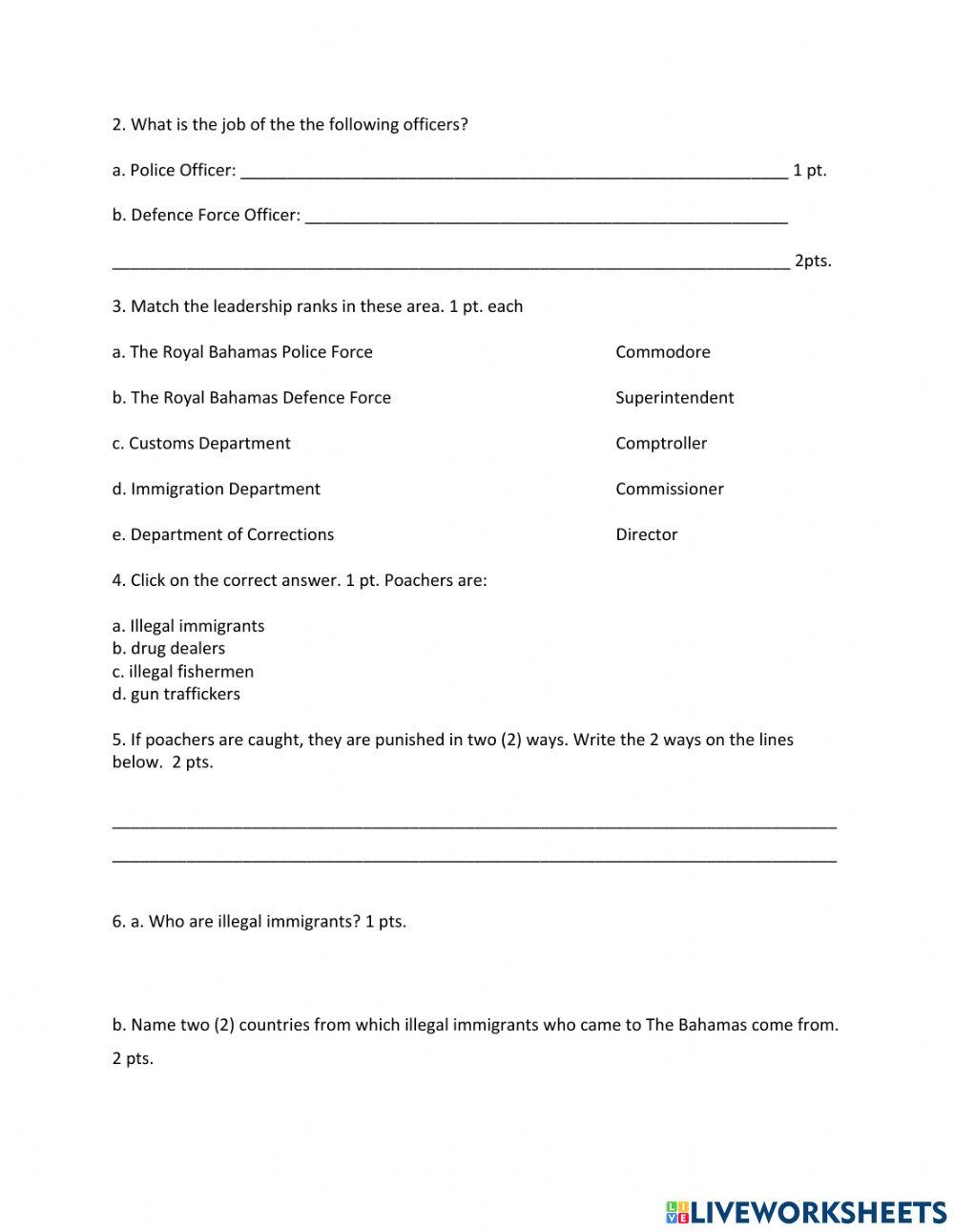 Law Officers in The Bahamas