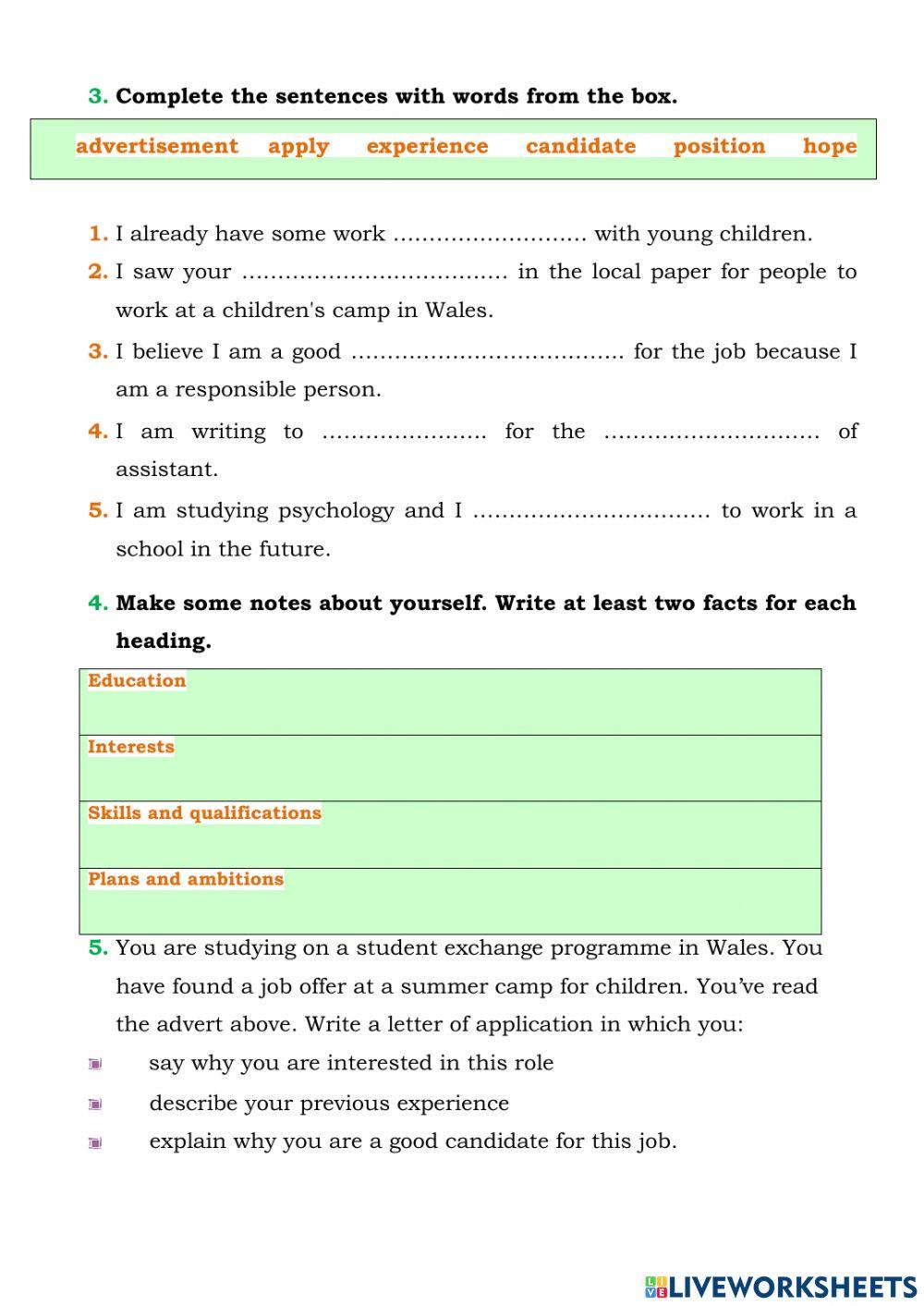 Oxford Exam Trainer B 1 Unit 5 Work