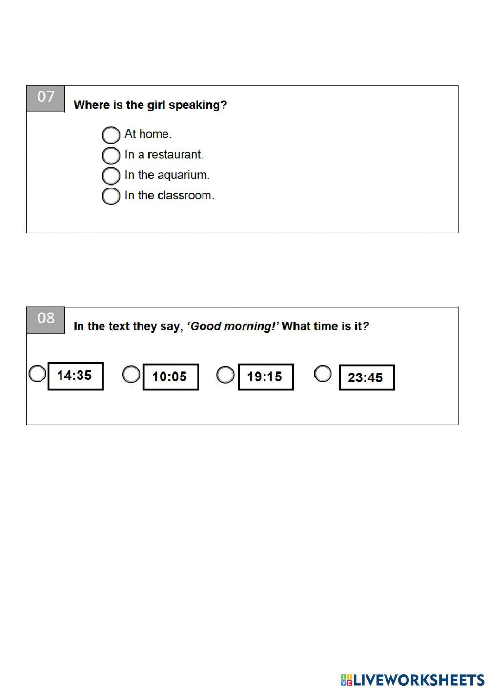 Listening. MY WEEKEND