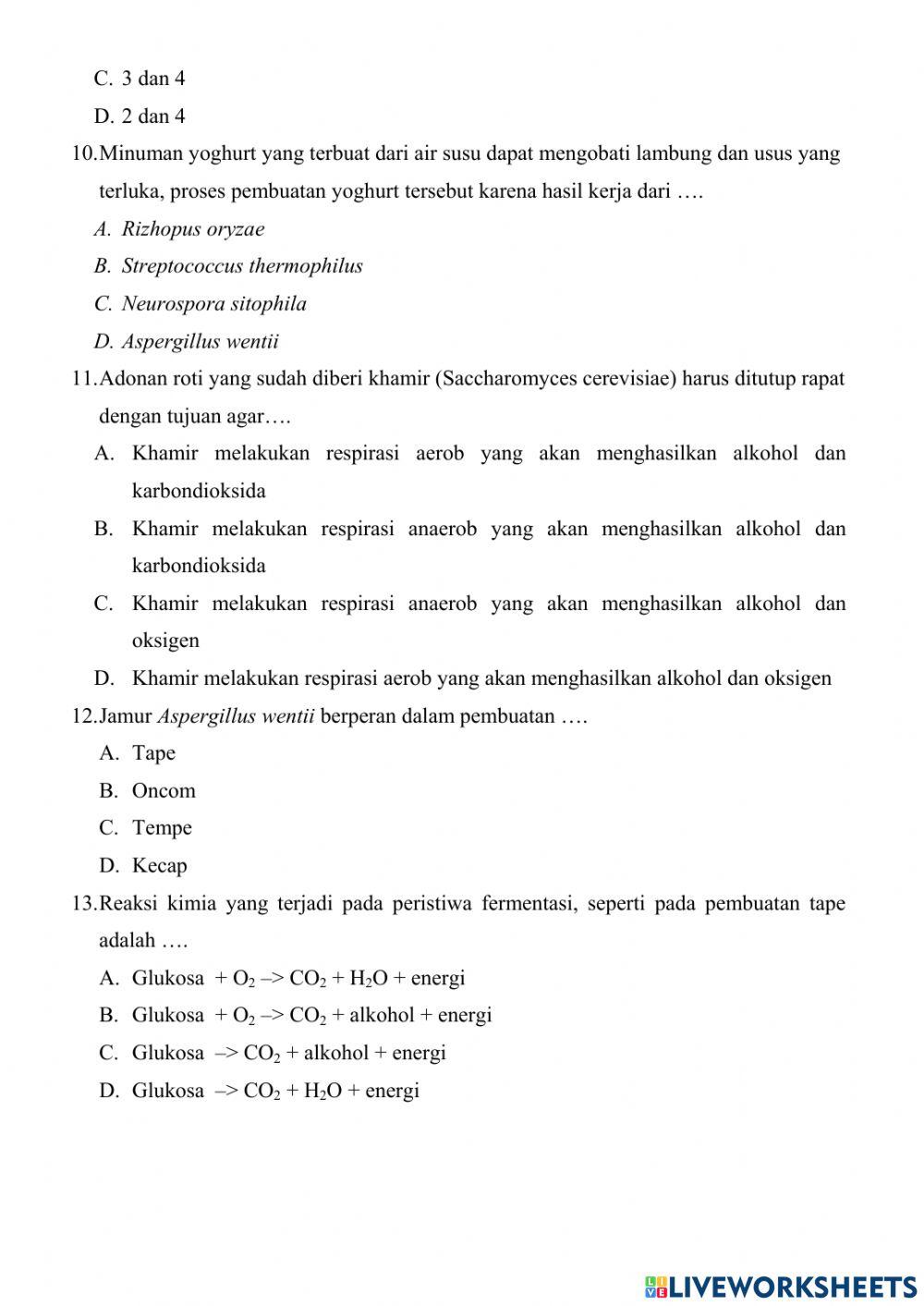Soal pts kelas 9