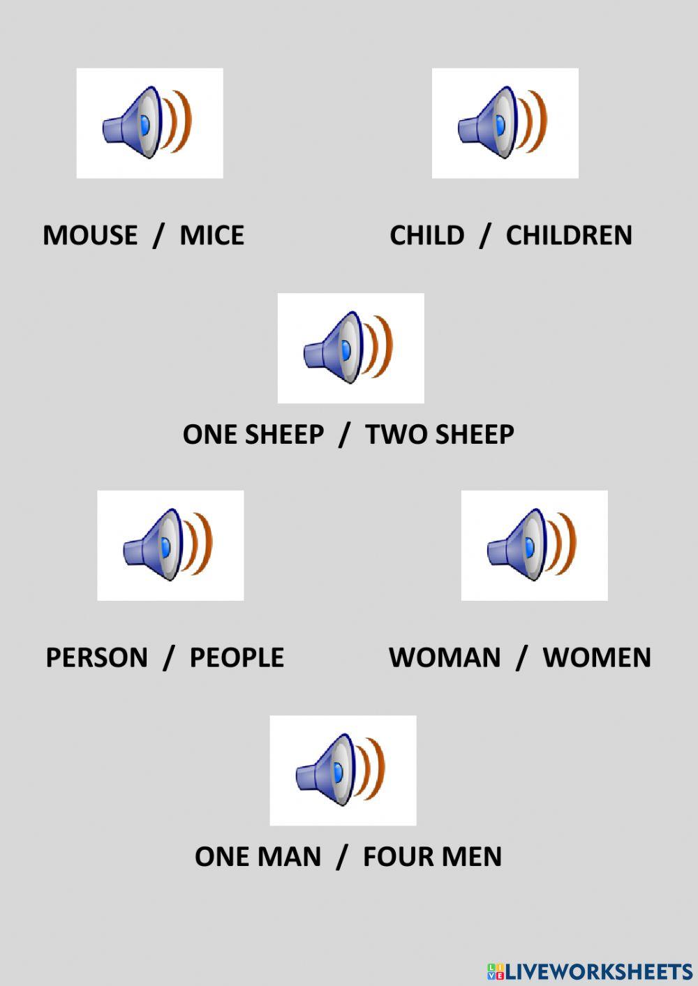 Irregular plurals QM2