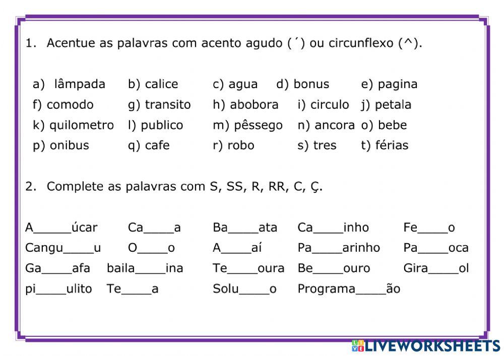 Acentuação, Sílaba tônica, número de sílabas