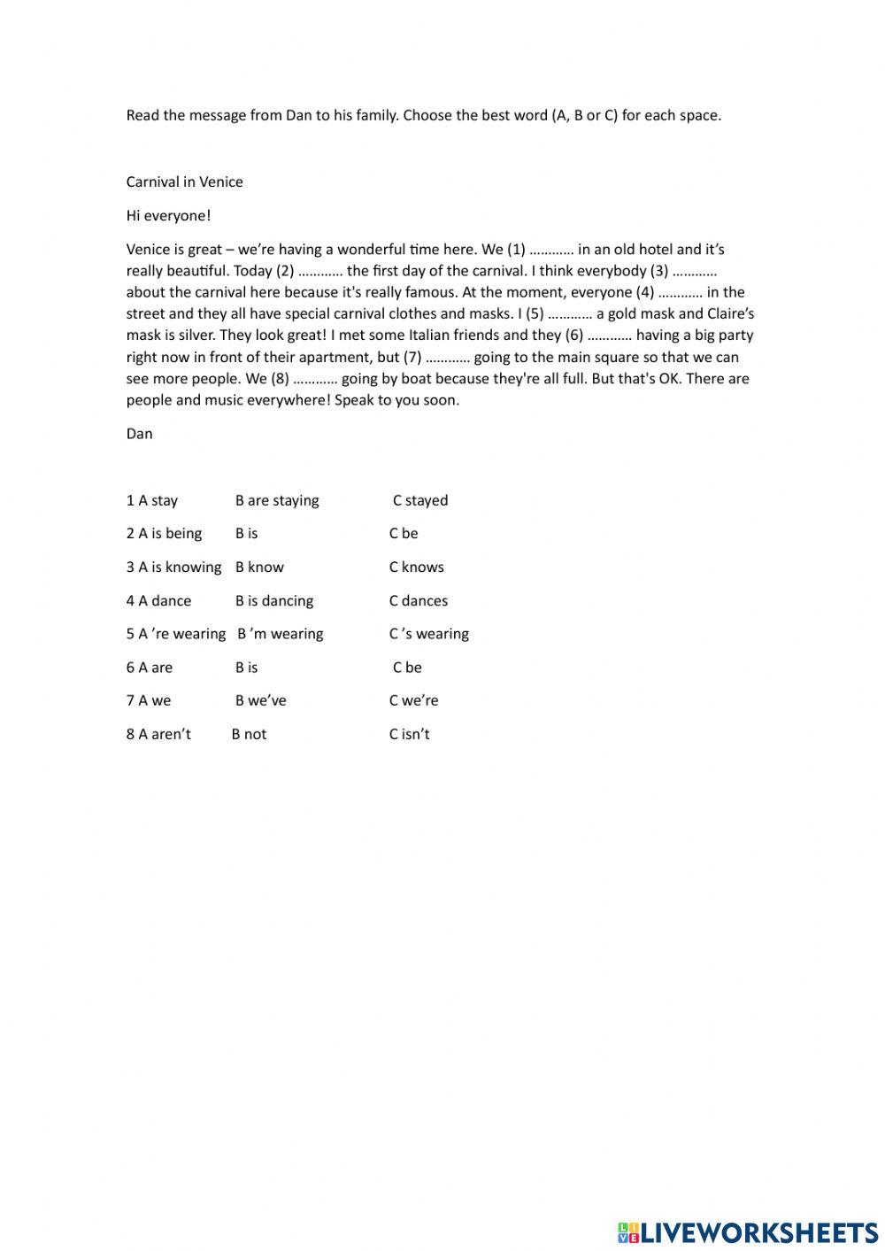 Present simple vs present continuous