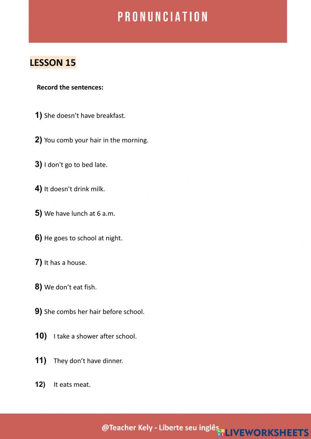 LESSON15-Pronunciation