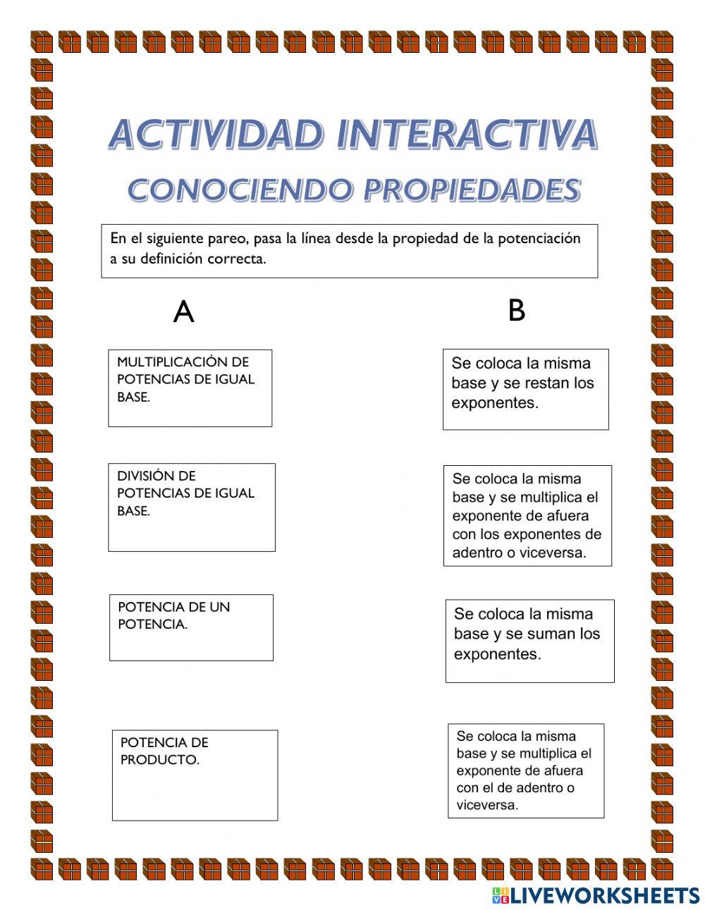 Propiedades de la potenciación