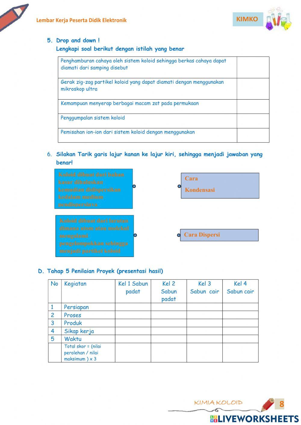 E-LKPD KOLOID K 3 dan K 4