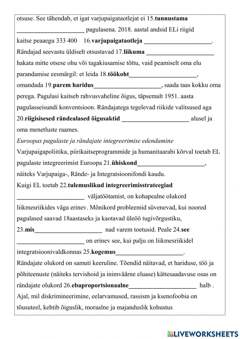 12-Pagulased ja rändajad