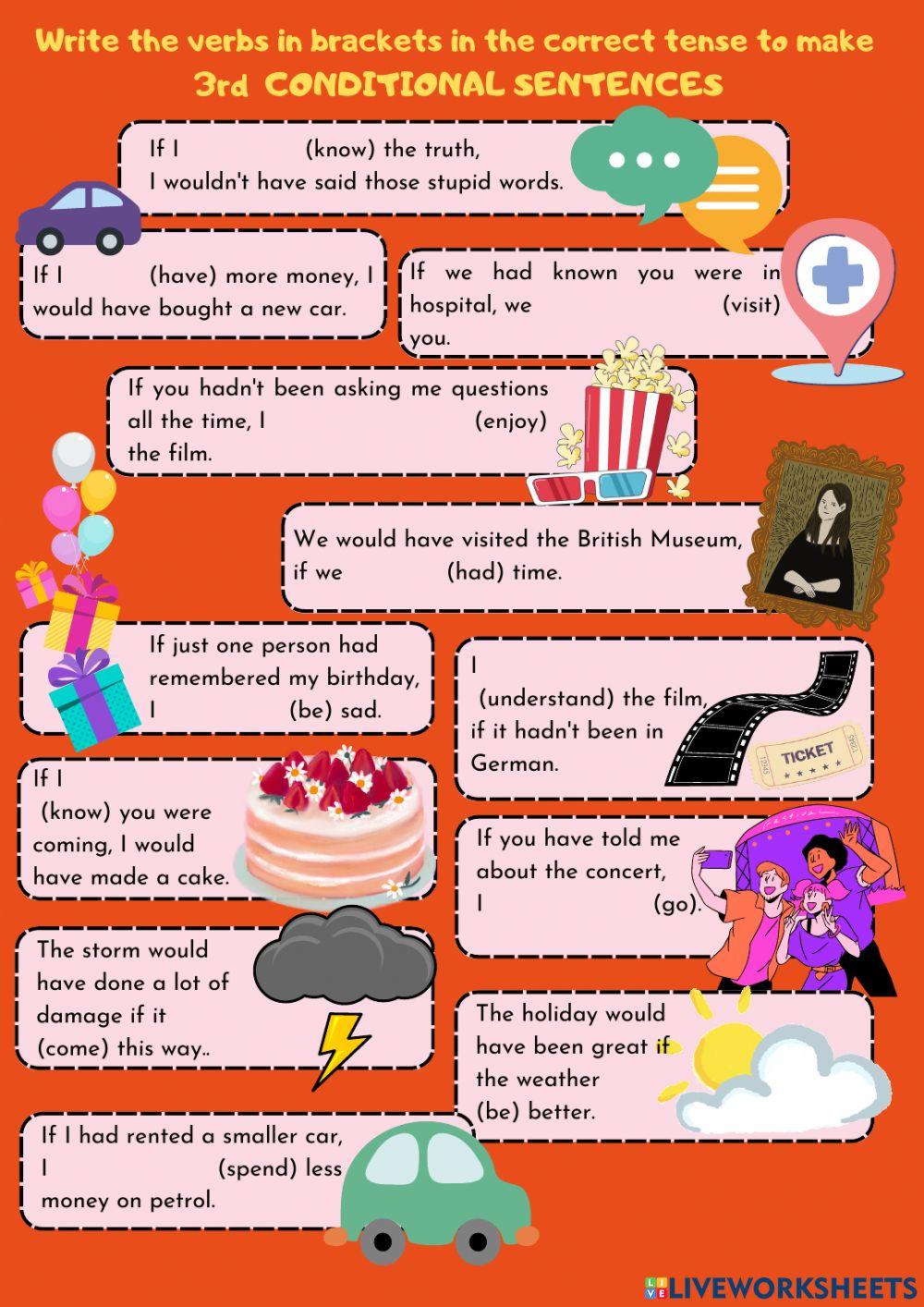 3rd conditional sentences 3rd conditional sentences