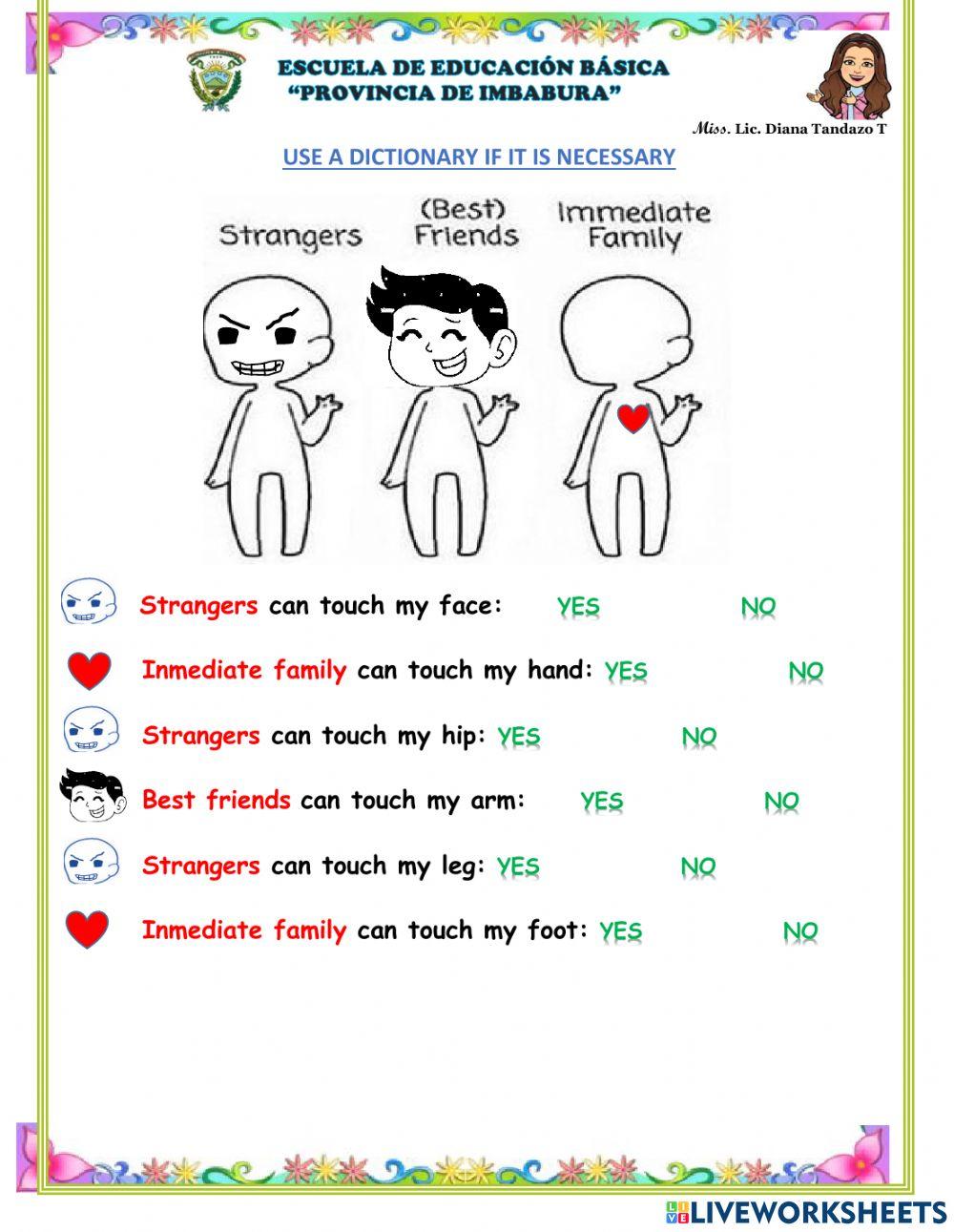 2nd body safety rules