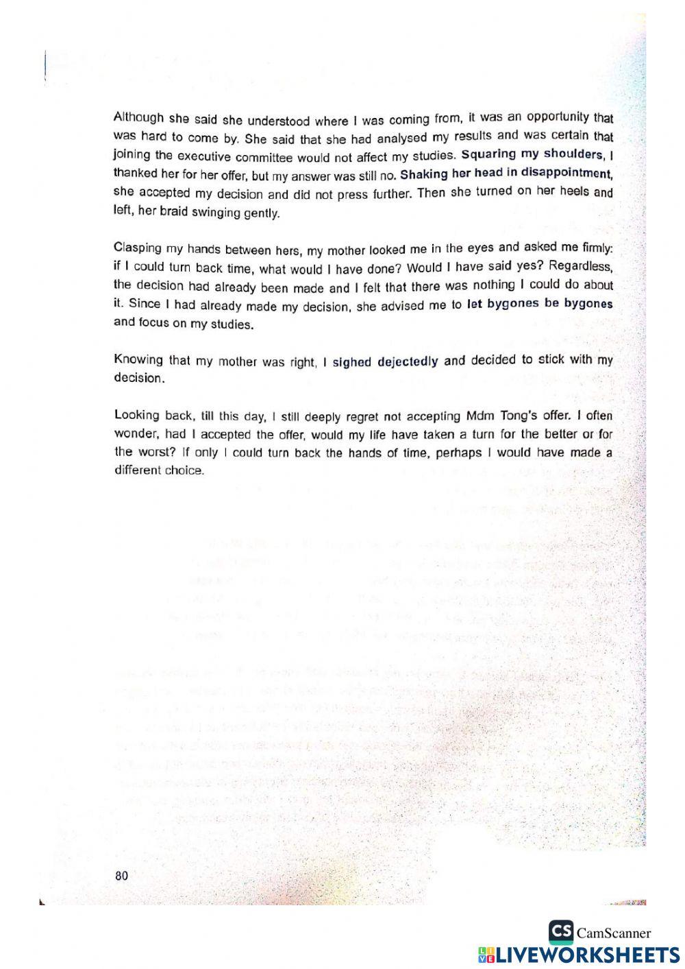 2023 Week 4 Upper Sec Essay Writing - Personal Recount