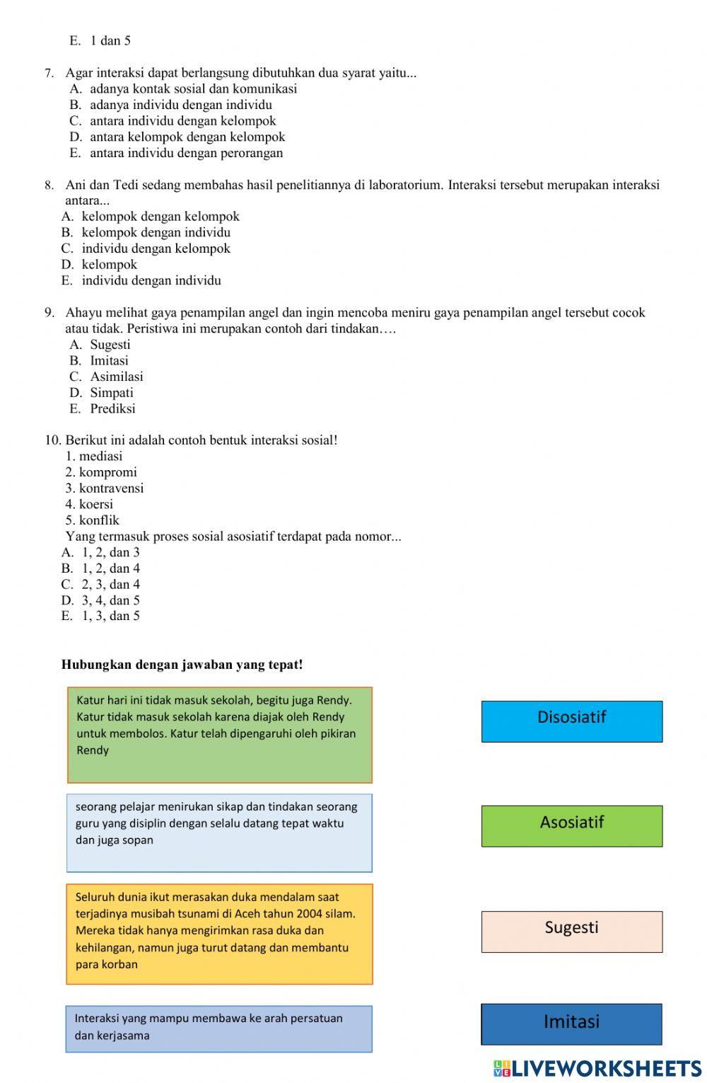 LKPD Interaksi Sosial