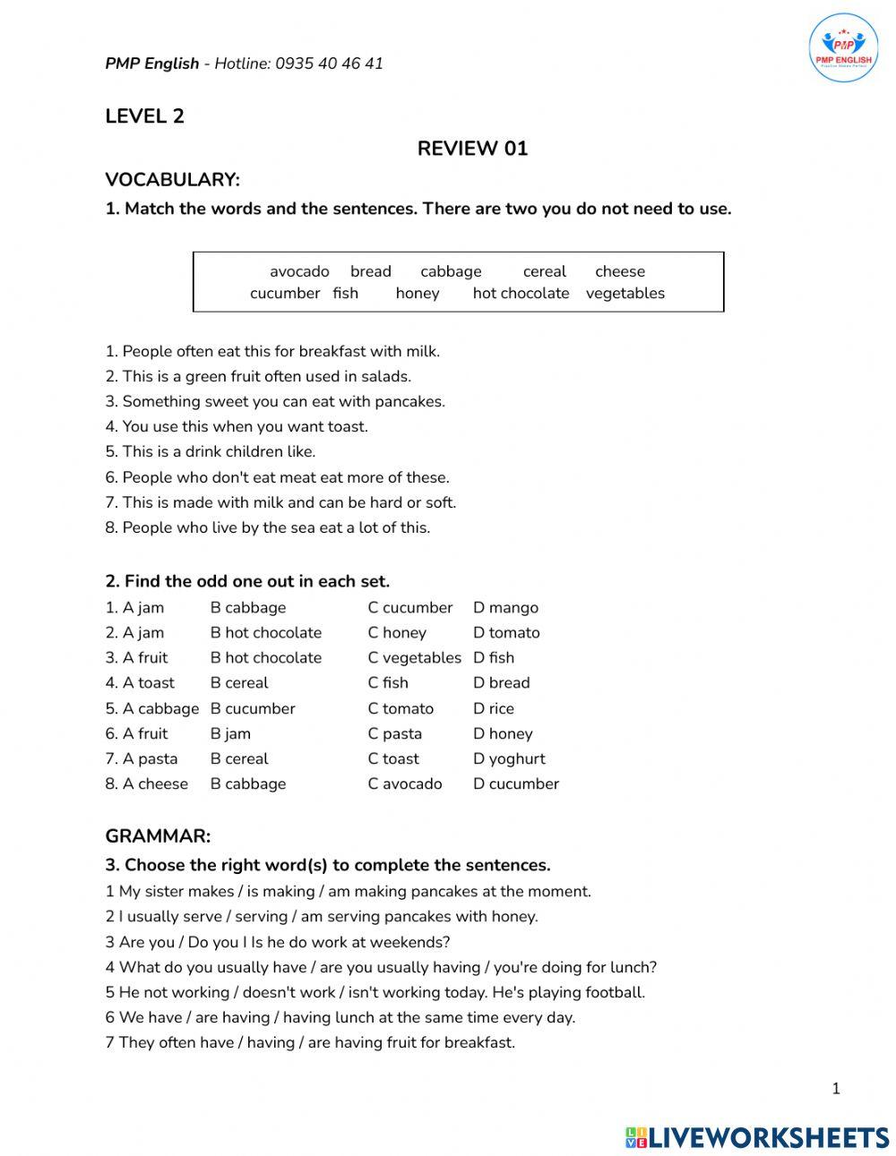 Prepare  - Review 01