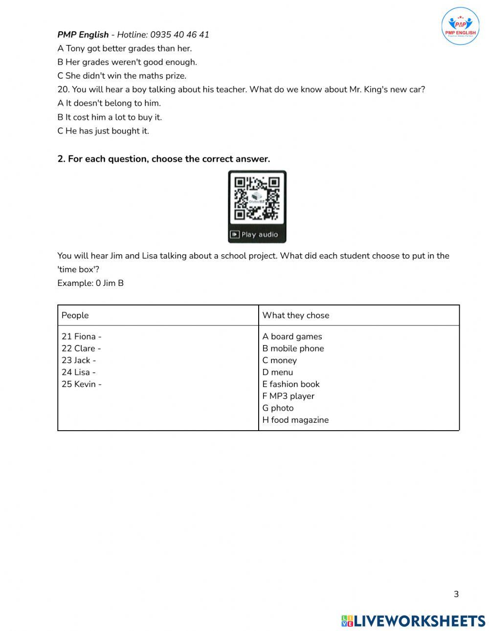 Prepare  - Review 01